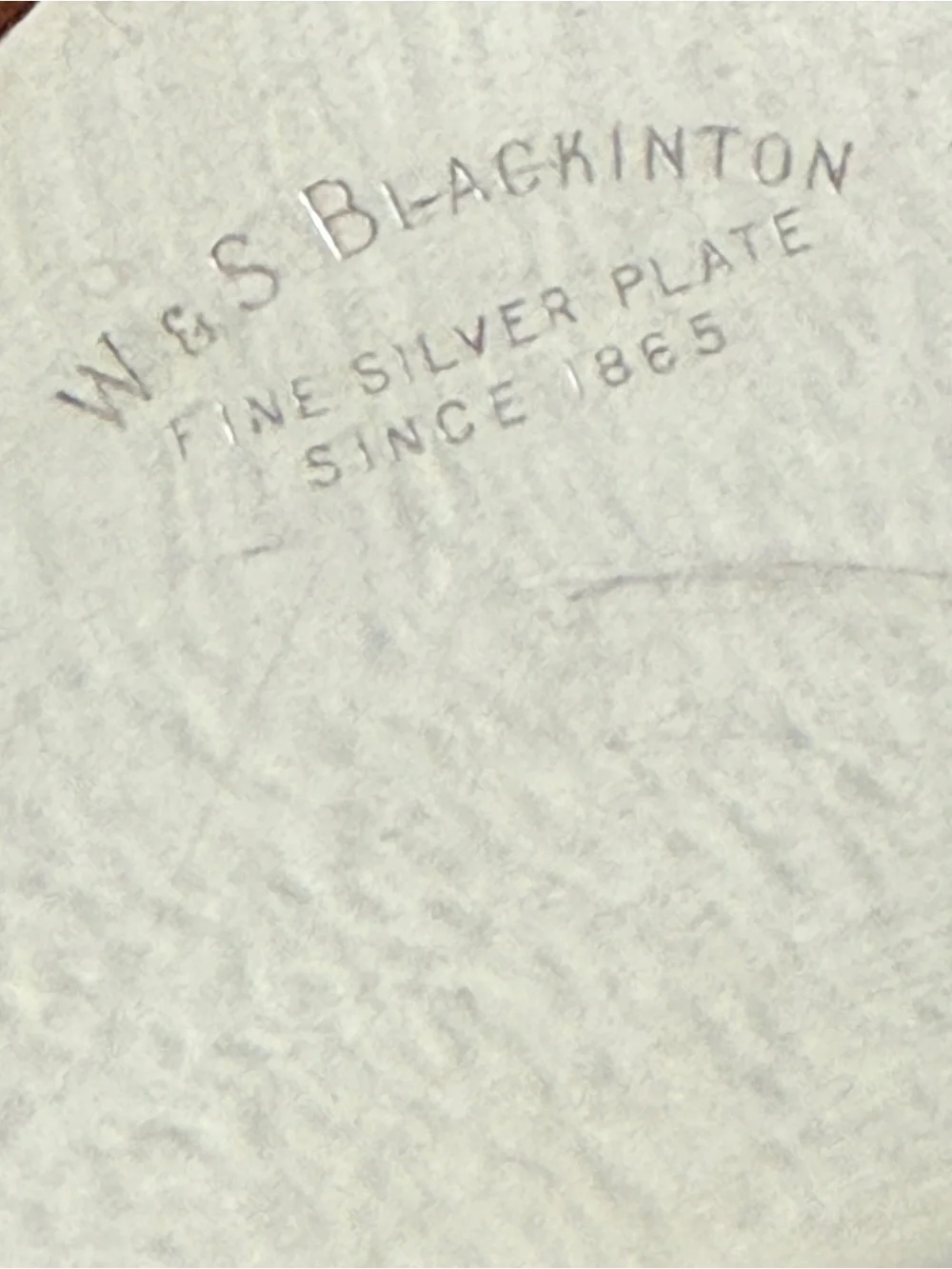 Vintage W&S Blackinton Silver Plate 